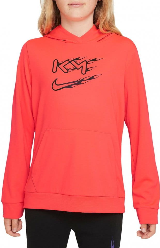 Bluza z kapturem Nike Dri-FIT Kylian Mbappé Older Kids Football Pullover Hoodie