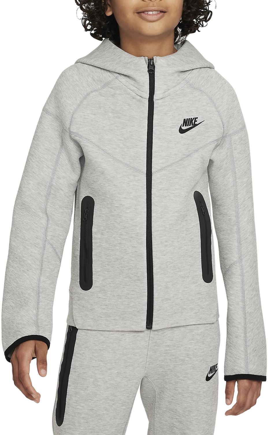 Bluza z kapturem Nike B NSW TECH FLC FZ